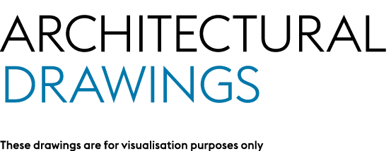 Architectural Drawings These drawings are for visualisation purposes only