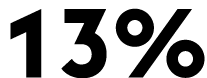 13%
