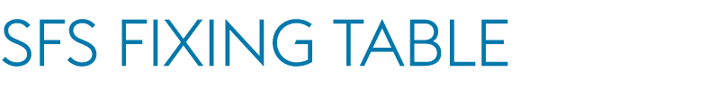 SFS fixing table