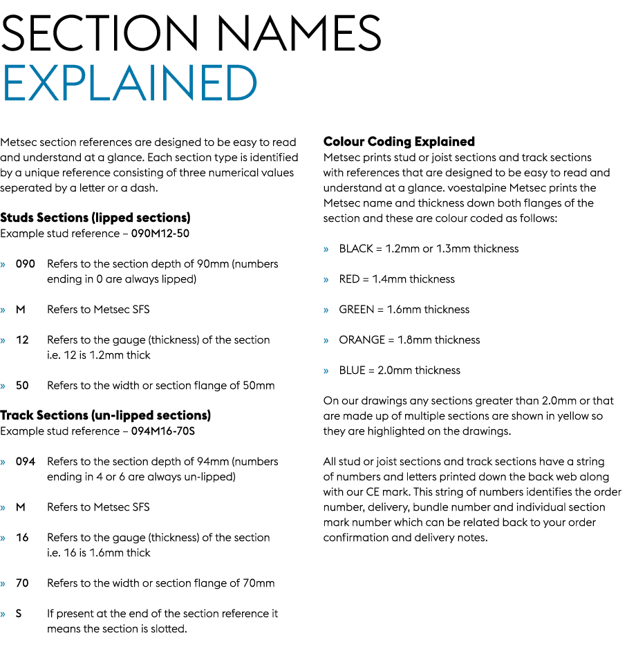 Section Names Explained Metsec section references are designed to be easy to read and understand at a glance. Each se...